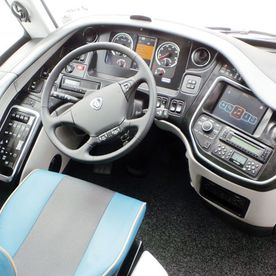 Autocares Rámila S.L. cabina de conducción
